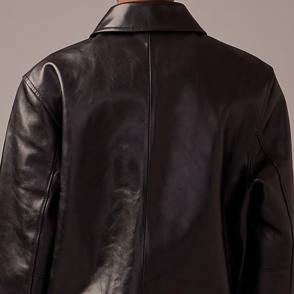 NWT J Crew Limited-Edition Flight jacket in Italian Leather Medium - Picture 3 of 6